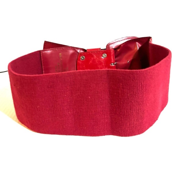 Red Leather & elastic Women\'s Belt main image 4